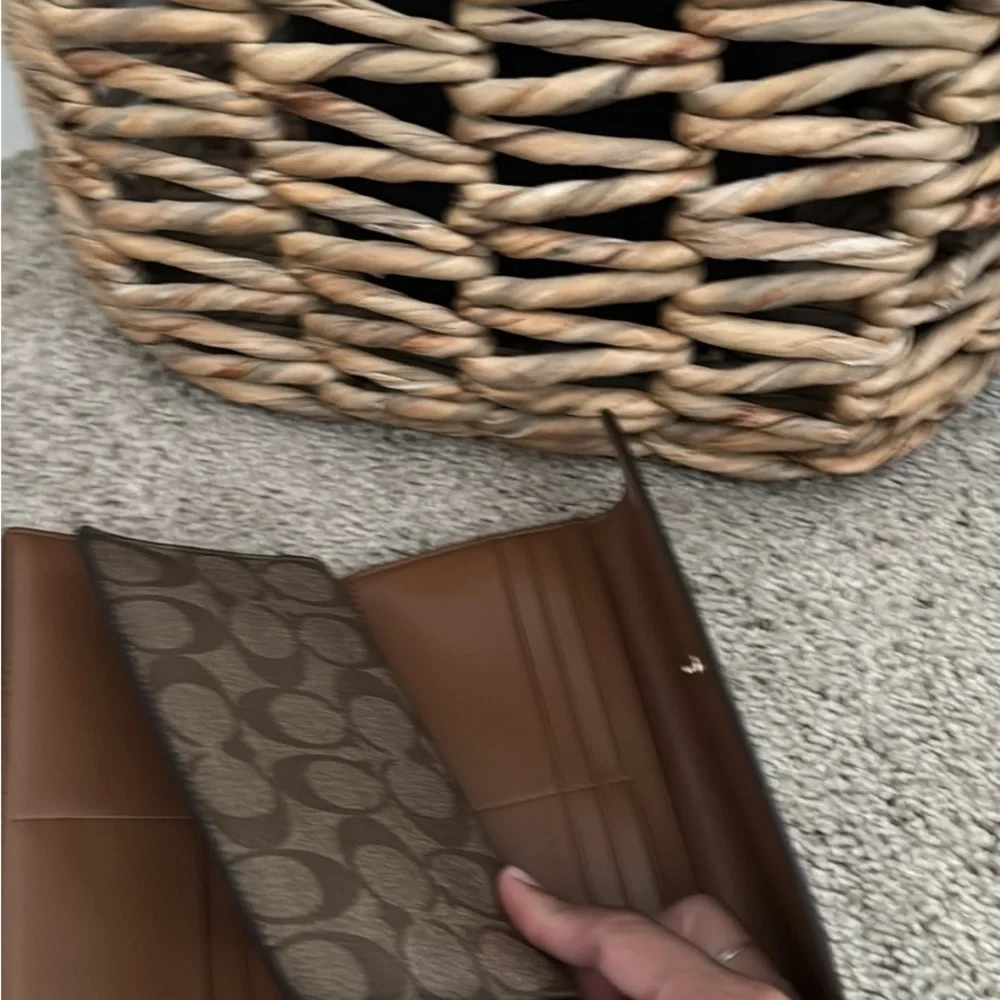 Coach Tan and Brown Women's Wallet
